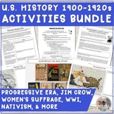 U.S. History 1900-1920 Bundle: Progressive Era, Jim Crow, 