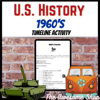 U.S. History 1960's Create a color coded timeline Activity by The ...
