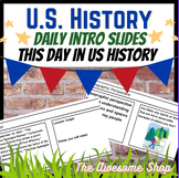 U.S. History Bell-Ringer Year Long Slide Show EDITABLE Thi
