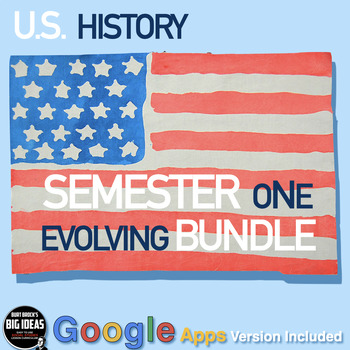 Preview of U.S. History Curriculum Semester 1! Evolving Bundle + Digital Resource Version