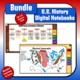 U.S. History Digital Interactive Google Notebooks Bundle 5