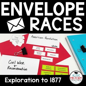 Preview of US History Review Game Envelope Vocab Races Great for STAAR Review!