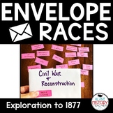 US History Review Game Envelope Vocab Races Great for STAA