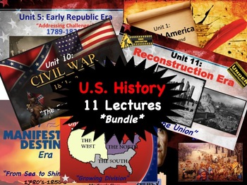 Preview of U.S. History Eras, STAAR Powerpoint Lectures, Virtual or Online Compatible