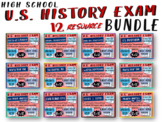 U.S. History Exams for all 12 units: 420 questions in all 