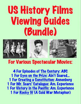 Preview of U.S. History Films Viewing Guides (Bundle)