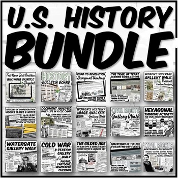 Preview of U.S. History Full Year Bundle | Semester 1 & 2 | Growing Bundle