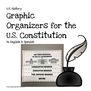 Preview of (Half Off) U.S. History Graphic Organizers The Constitution