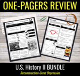 U.S. History II EOC / SDC / APUSH Test Prep Review One-Pag