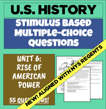 Preview of U.S. History Imperialism & World War I: Stimulus-Based Multiple Choice Questions
