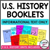 U.S. History Informational Text Booklets BUNDLE