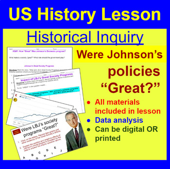 Preview of U.S. History Lesson: Evaluating Johnson's Great Society Programs