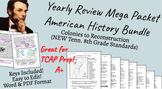 U.S. History Mega Review Packet BUNDLE (Colonies to Recons