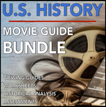 Preview of U.S. History Movie Guide BUNDLE: Viewing Guides, Worksheets, and Quizzes