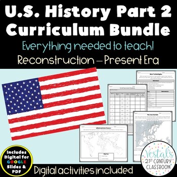 Preview of U.S. History Part 2 Bundle - Lesson Plans & Activities - Entire Year!