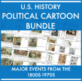 U.S. History Political Cartoon Activities BUNDLE: Monroe D