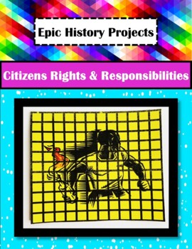 Preview of U.S. History: Rights and Responsibilities of Citizens - Pixel Art Project