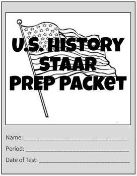 Preview of U.S. History STAAR Prep Packet