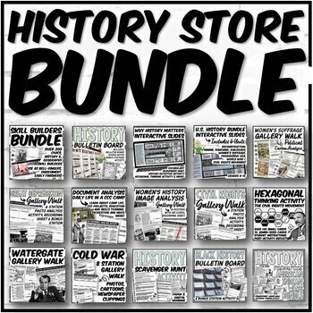 Preview of U.S. History Second Half Growing Bundle | Semester 2