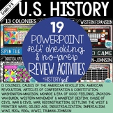 U.S. History Test Prep Review Games for PowerPoint