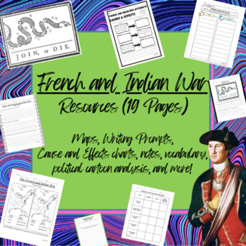 Preview of U.S. History: The French and Indian War Resource Set (19 Pages)