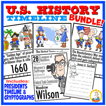 Preview of US History Timeline & Presidents Bundle
