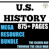 US History Gilded Age through Cold War Curriculum Bundle