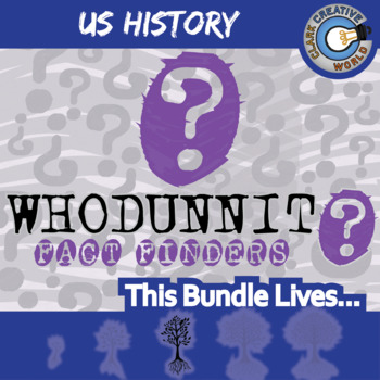 Preview of U.S. History Whodunnit Activity Bundle - Printable & Digital Game Options