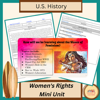 Preview of U.S. History Women's Rights & Feminism Mini Unit