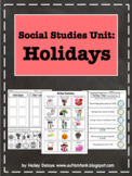 U.S. Holidays: Social Studies Unit for Kids with Autism