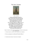 U.S Immigration Poems Comparison (Ellis and Angel Island, 