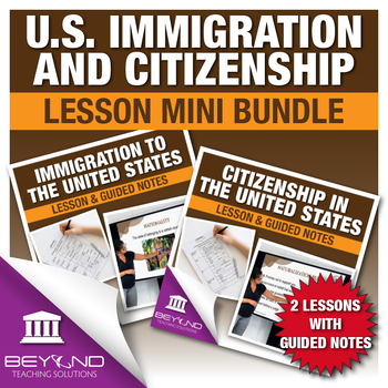 Preview of U.S. Immigration and Citizenship Digital Lesson Mini Bundle - U.S. Government