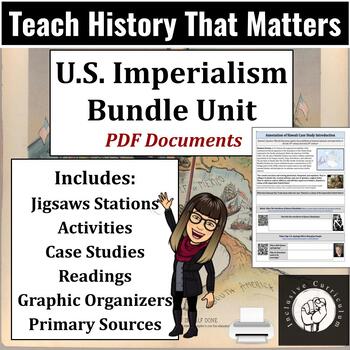 Preview of U.S Imperialism Cooperative Bundle Unit: Case Studies, Jigsaws, Stations PDFs