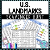 U.S. Landmarks Activity - Scavenger Hunt Challenge - Gallery Walk