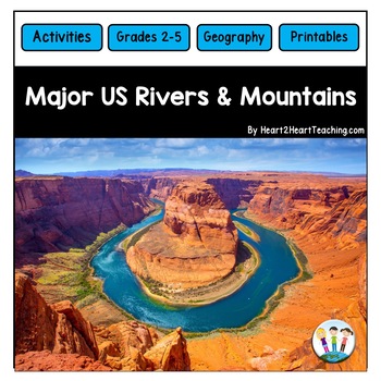 Preview of U.S. Major Rivers & Mountains - Major Rivers of the United States Activity Pack