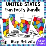 U.S. Map Activity Fun State Facts 50 State Bundle