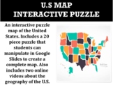 U.S. Map Interactive Puzzle (GOOGLE SLIDES)