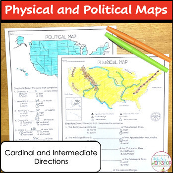 United States Map Skills Task Activities by White's ...