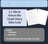 U.S. Marine Vietnam War Video Worksheet