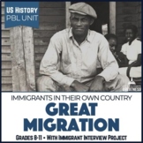 US Mini PBL Unit African American Great Migration with Int