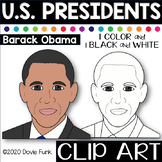U.S. PRESIDENTS Clip Art  BARACK OBAMA