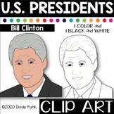U.S. PRESIDENTS Clip Art  BILL CLINTON