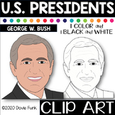 U.S. PRESIDENTS Clip Art  GEORGE W. BUSH