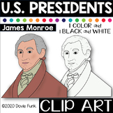 U.S. PRESIDENTS Clip Art  JAMES MONROE