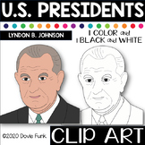 U.S. PRESIDENTS Clip Art  LYNDON B.JOHNSON