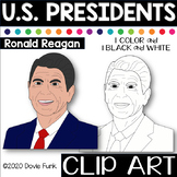 U.S. PRESIDENTS Clip Art  RONALD REAGAN