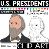 U.S. PRESIDENTS Clip Art  RUTHERFORD B. HAYES