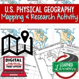 U.S. Physical Geography Mapping Activity Physical Geograph