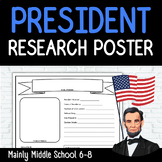 U.S. President Biography Research Worksheet