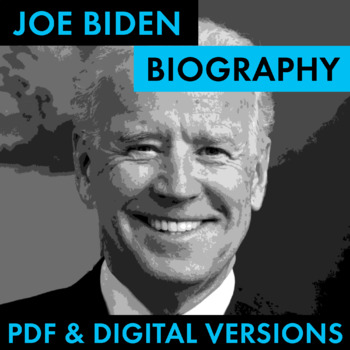 Preview of U.S. President Joe Biden Biography Research Organizer, PDF & Google Drive, CCSS